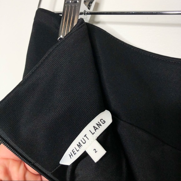 Helmut Lang | NWT Knot Drape Mini Skirt Black Rib 2 - Picture 5 of 8